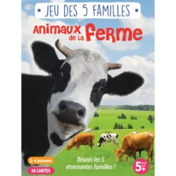 JEU 5 FAMILLES ANIMAUX FERME