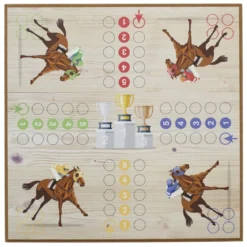 JEU PETITS CHEVAUX BOIS