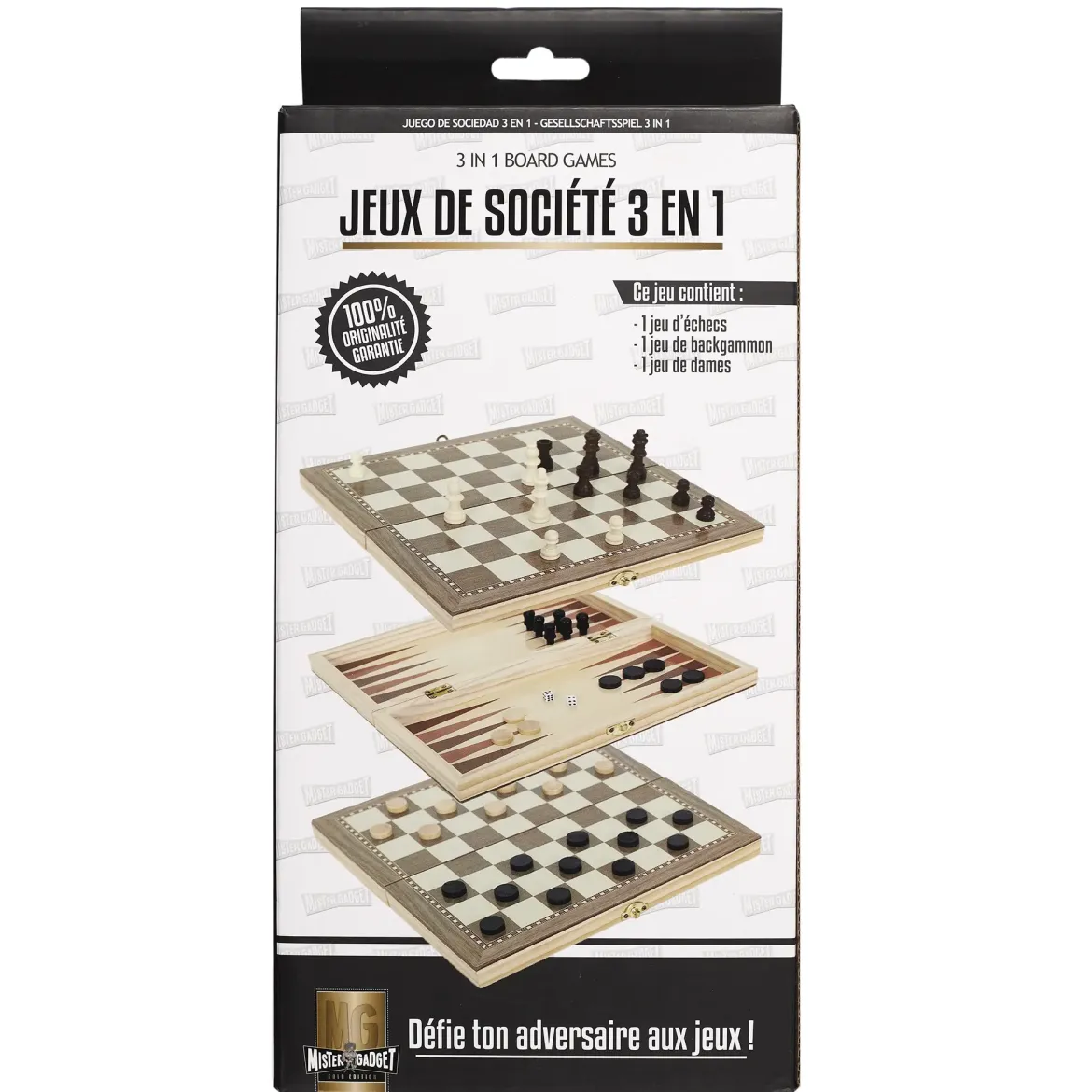 JEU SOCIETE 3 EN 1 BOIS