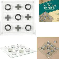 JEU TIC TAC TOE VERRE