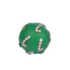 JOUET BALLE NOEL VINYLE SONORE VERT D.7.5CM