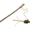 JOUET CANNE A PECHE MATATABI AVEC SOURIS HERBE A CHAT H25CM