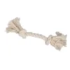 JOUET CORDE AVEC 2 NOEUDS 28CM NATUREL ECRU