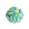 JOUET CORDE BALLE D.15CM BLEU VERT