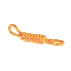 JOUET CORDE NOEUD 2 POIGNEES COTON 36X7X5.5CM ROUGE