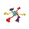 JOUET CORDE 6 NOEUDS D.30X6.5CM LES COSTAUDS MULTICOLORE