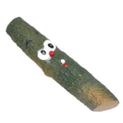 JOUET TRONC D ARBRE VINYLE SONORE 22.5CM BRUN VERT FONCE