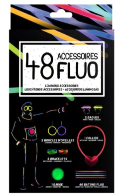 KIT PARTY GLOW 48 ACCESSOIRES COSTUME