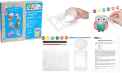 KIT ANIMAUX PLATRE MOULES ET PEINTURE