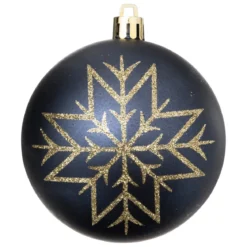 KIT 8 BOULES DE NOEL BLEU OR 8CM