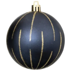 KIT 8 BOULES DE NOEL BLEU OR 8CM