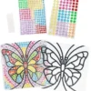 KIT DECORATION STRASS PAPILLON 20X20CM
