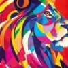 KIT DIAMOND PAINTING TETE DE LION 40X50CM