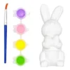 KIT LAPIN 3D PLATRE 4.2X10.5X4.7CM