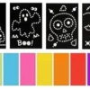 KIT PLANCHES A GOMMETTES HALLOWEEN X11 PIECES