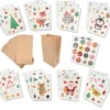 KIT POCHETTES CALENDRIER DE L AVENT KRAFT 13X24X8CM 24PIECES
