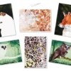 KIT TABLEAUX STICKERS NUMERO A4 ANIMAUX FORET X2 PIECES