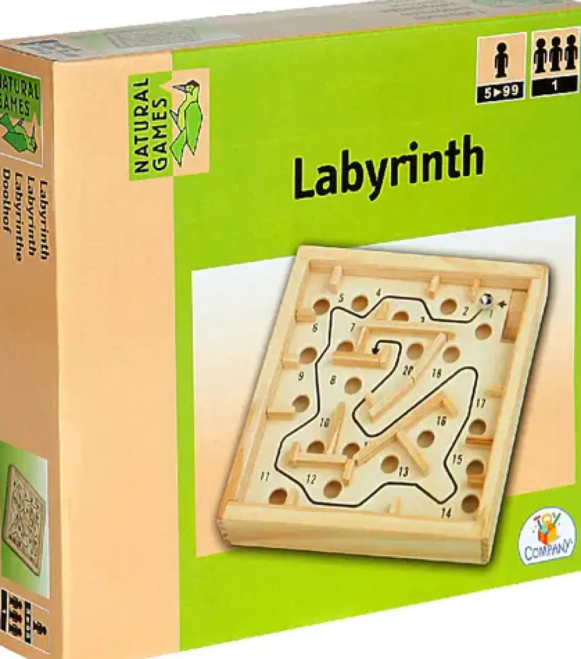 LABYRINTHE EN BOIS 12X12CM