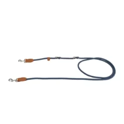 LAISSE CORDE MULTI POSITIONS REFLECHISSANTE 250X1.2CM MARINE
