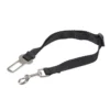 LAISSE DE SECURITE VOITURE REGLABLE NYLON 30 A 50CM NOIR