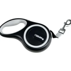 LAISSE RETRACTABLE MAX 50KG 8M TAILLE L BLANC NOIR