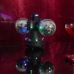 LAMPE BOULE DISCO DOUBLE USB
