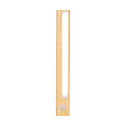 LAMPE EFFET BOIS DETECTEUR MOUVEMENT A PILES M12