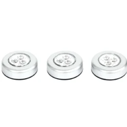 LAMPE 3 LEDS A PRESSION ADHESIVE X3