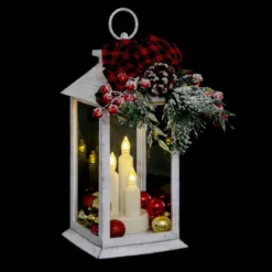 LANTERNE DECO 3 LEDS H.29CM
