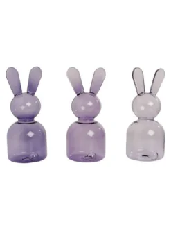 LAPIN EN VERRE D.8X8X17CM
