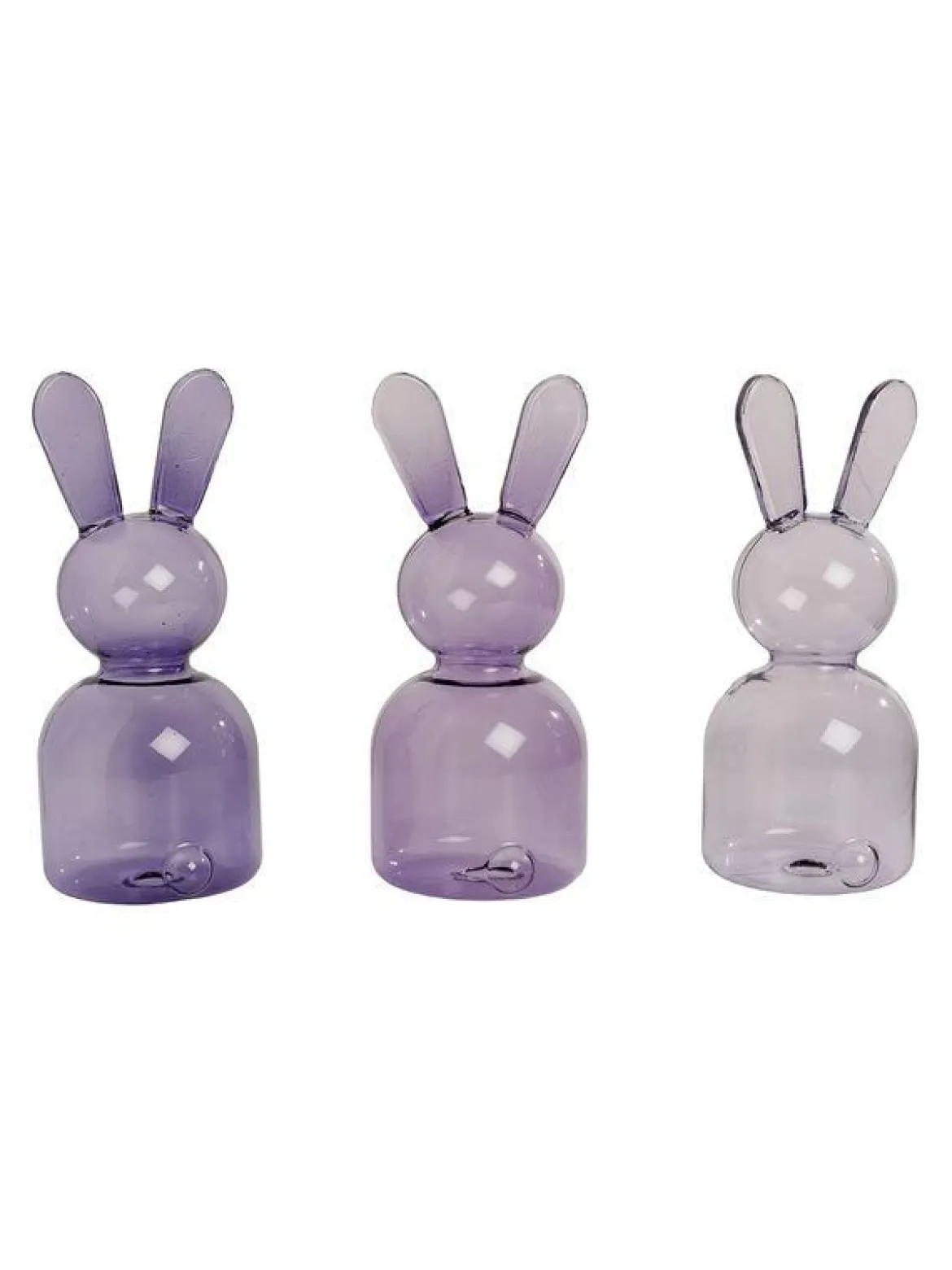 LAPIN EN VERRE D.8X8X17CM