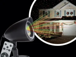 LASER EXTERIEUR MOUVEMENT ROUGE VERT AVEC TELECOMMANDE