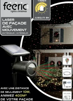 LASER EXTERIEUR ROUGE VERT SOLAIRE