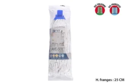 LAVE SOL COTON FRANGES 25CM VIS FRANCAISE