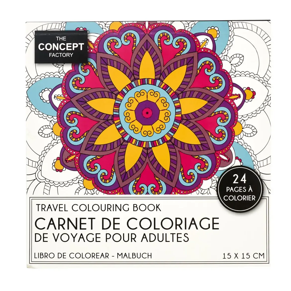 LIVRE COLORIAGE ADULTE VOYAGE 24 PAGES