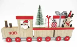 LOCOMOTIVE NOEL A POSER 34X17CM