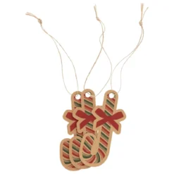 LOT 12 ETIQUETTES CADEAUX A ACCROCHER KRAFT