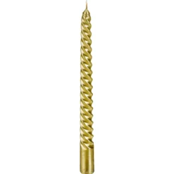LOT 4 BOUGIES BATONS PAILLETEES OU TWIST 48G OR