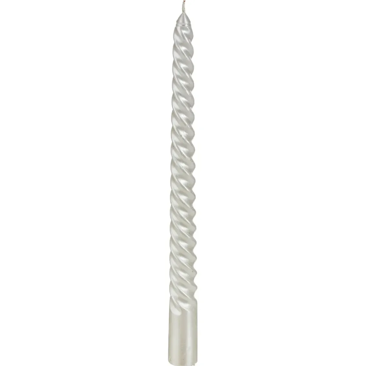LOT 4 BOUGIES BATONS PAILLETEES OU TWIST 48G BLANC