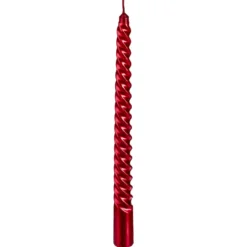 LOT 4 BOUGIES BATONS PAILLETEES OU TWIST 48G ROUGE