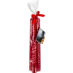 LOT 4 BOUGIES BATONS PAILLETEES OU TWIST 48G ROUGE