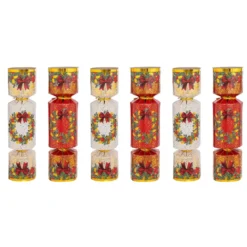 LOT 6 CRACKERS COURONNE DE NOEL
