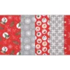 LOT DE 5 COUPONS 45X55 CM  NOEL