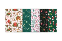 LOT DE 5 COUPONS 45X55 CM  NOEL