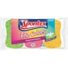 LOT 3 EPONGES TRIO COLORS ERGONOMIQUES SPONTEX