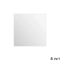 LOT 4 MIROIRS ADHESIFS CARRES 20X20CM