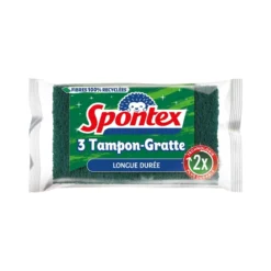 LOT 3 TAMPONS GRATTE LONGUE DUREE SPONTEX