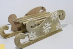 LUGE EN BOIS DE MANGUIER 45CM