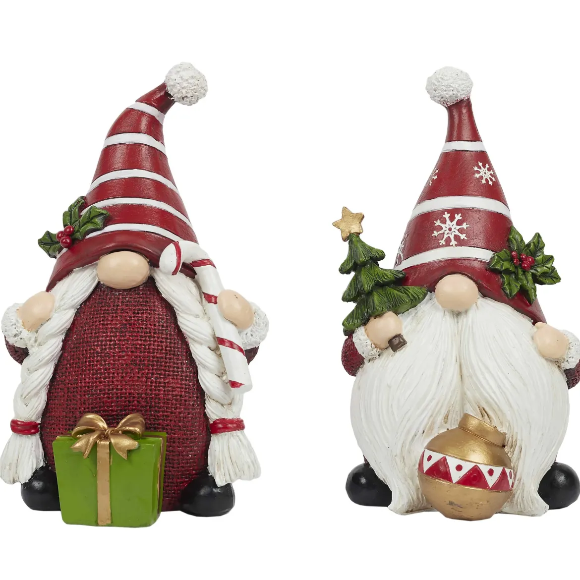 LUTIN NOEL CADEAU ET GRELOT H.20CM