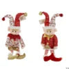 LUTIN 12X8X48CM ROUGE BLANC ET OR